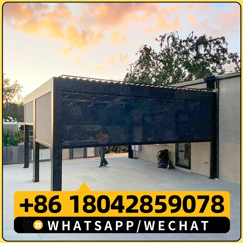 Раздвижные стеклянные двери Недорогая высококачественная моторизованная