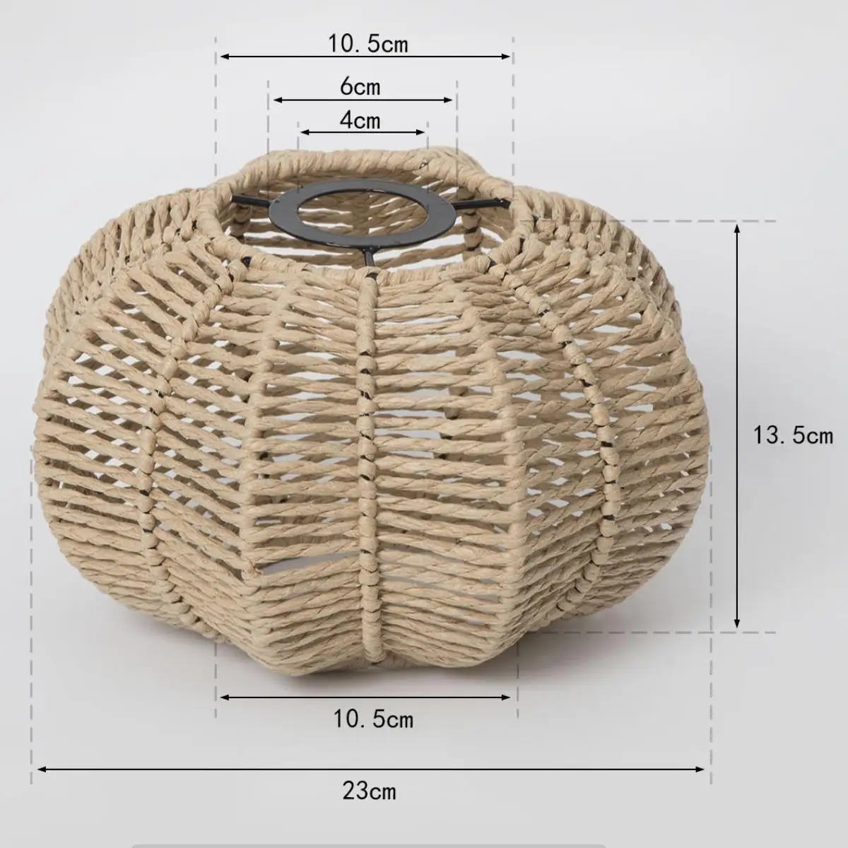 Абажур из бумажной веревки тканый подвесной абажур для настольных ламп в