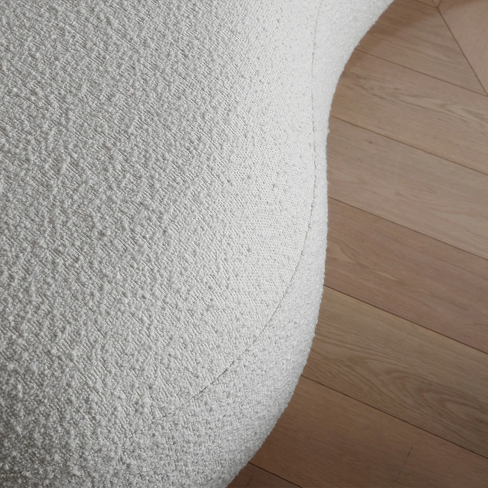 Современная мебель набор изогнутых диванов тканевый круглый белый диван для