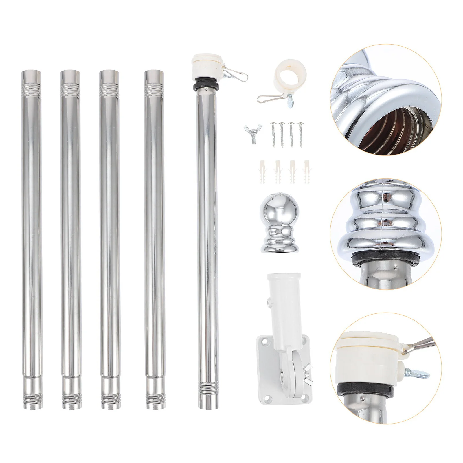 

Rod Holder Adjustable Monitor Stand Garden Outdoor Flag Pole Kit For House 6ft Flag Pole Kits For Outside Free Flag Pole Metal