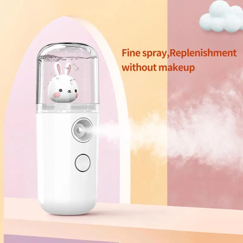 

Mist Facial Sprayer Steamer Humidifier USB Rechargeable Face Moisturizing Nebulizer Portable Women Mini Beauty Skin Care Tools