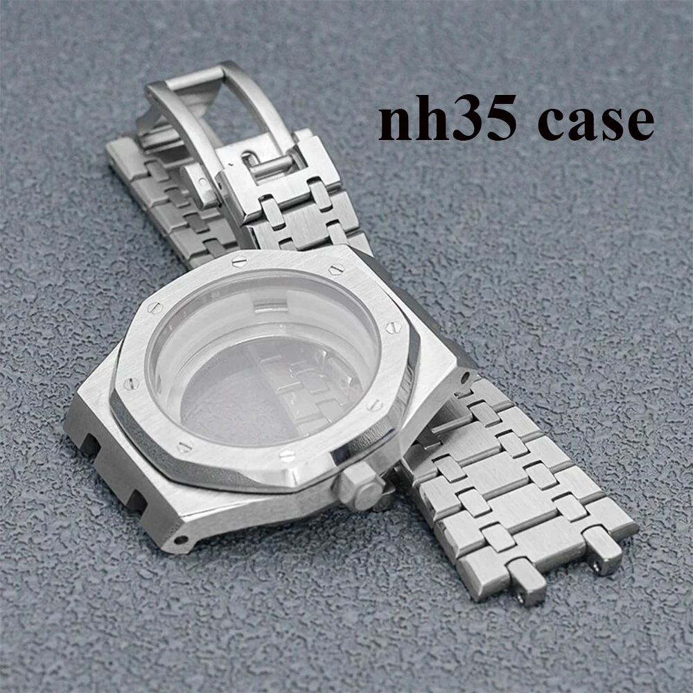 Корпус часов 42 мм браслет nh35 сапфировое стекло нержавеющая сталь 31 8 циферблат