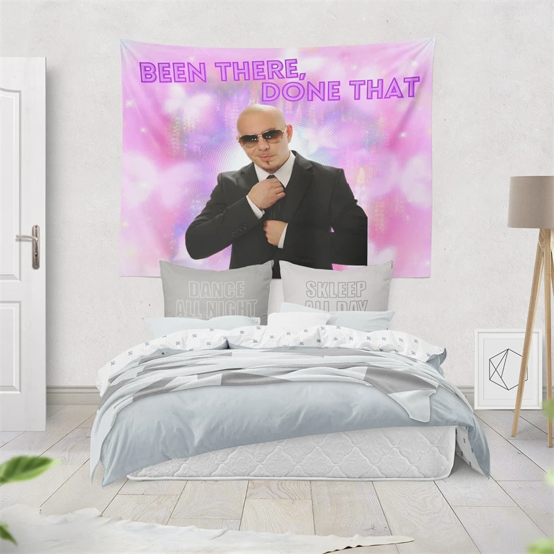 Aertemisi Mr Worldwide Been There Done Pitbull 305 забавный мем гобелен настенное искусство для декора