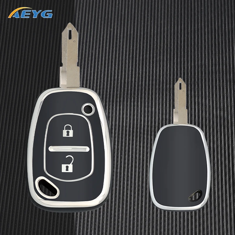

TPU Car Key Case Car Key Cover For Vauxhall Opel Vivaro For Renault Movano Trafic Renault Kangoo Uncut NE73/VAC102 Blade