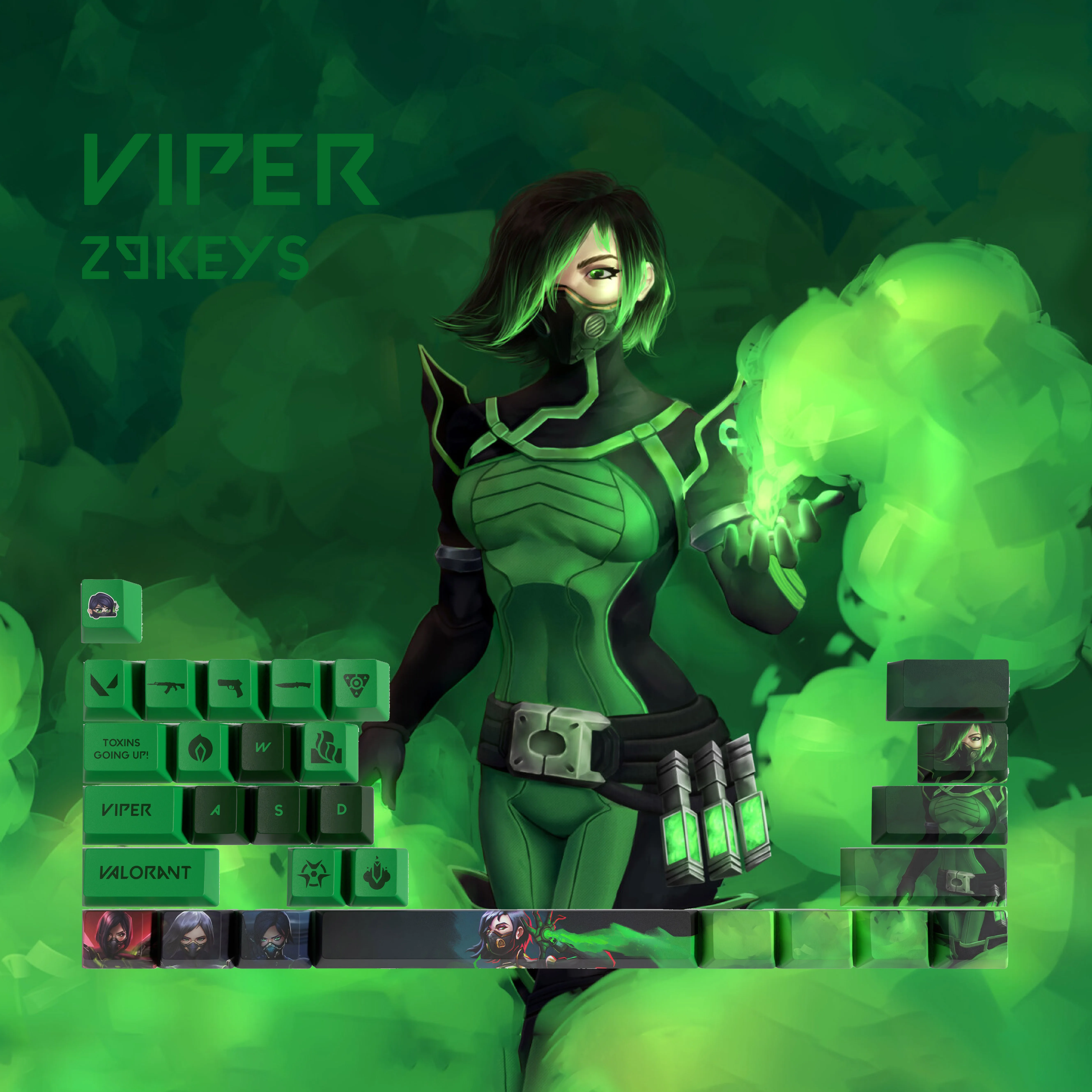 Vlaorant колпачки для ключей viper 29 клавиш мини набор OEM профиль PBT краситель sub колпачки