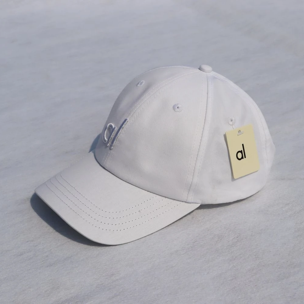 NWT Fitness Women's Gym Baseball Cap Al Yoga Embroidered Font Fashionable and Versatile Baseball Cap Sports Jogging Sunshade Hat