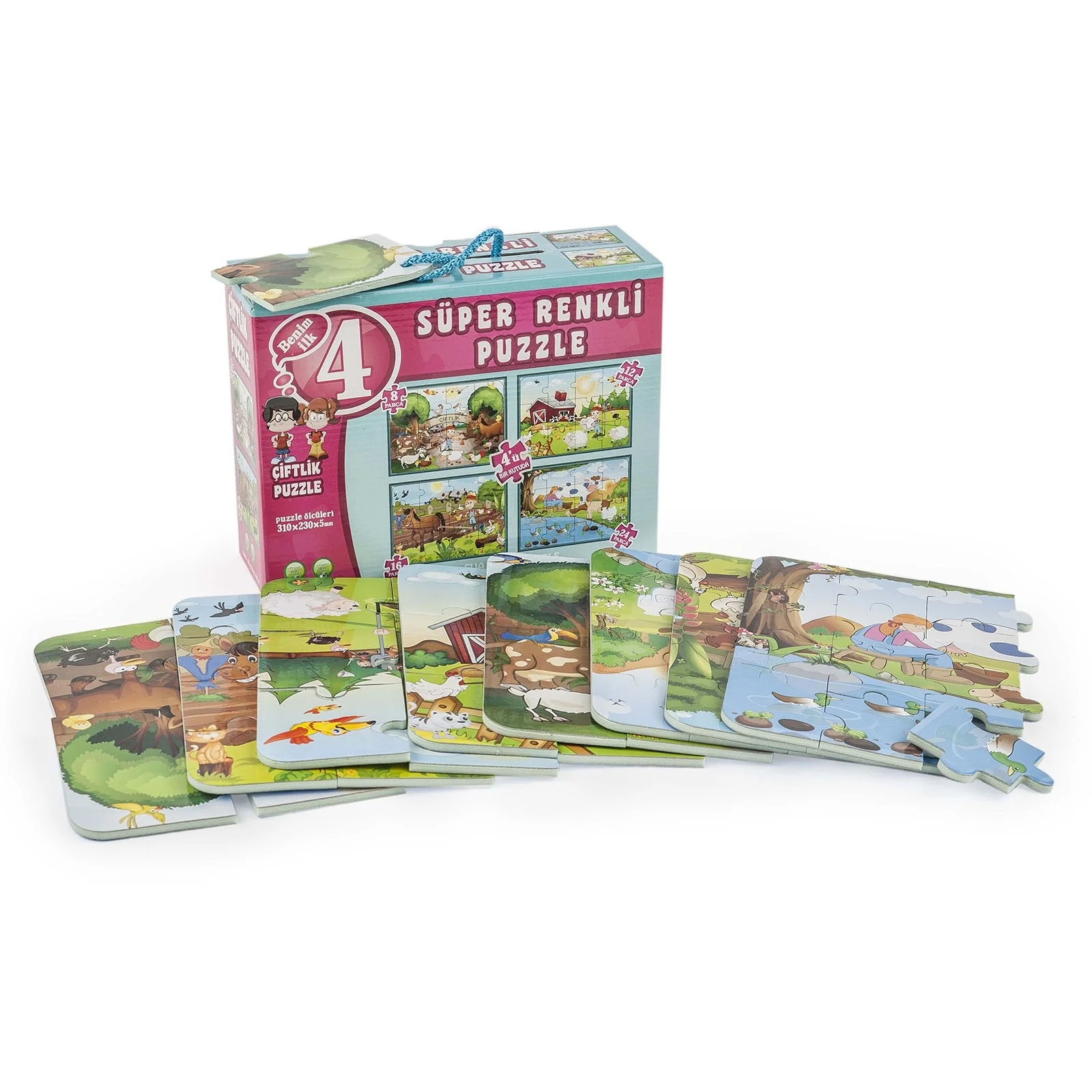 

ebebek Diy Toy Farm Super Color Puzzle 4 Piece Puzzle