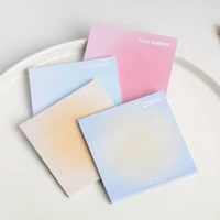 seamiart 50pcs ins gradient halation scenery sticky notes memo pad stationary school office supplies
