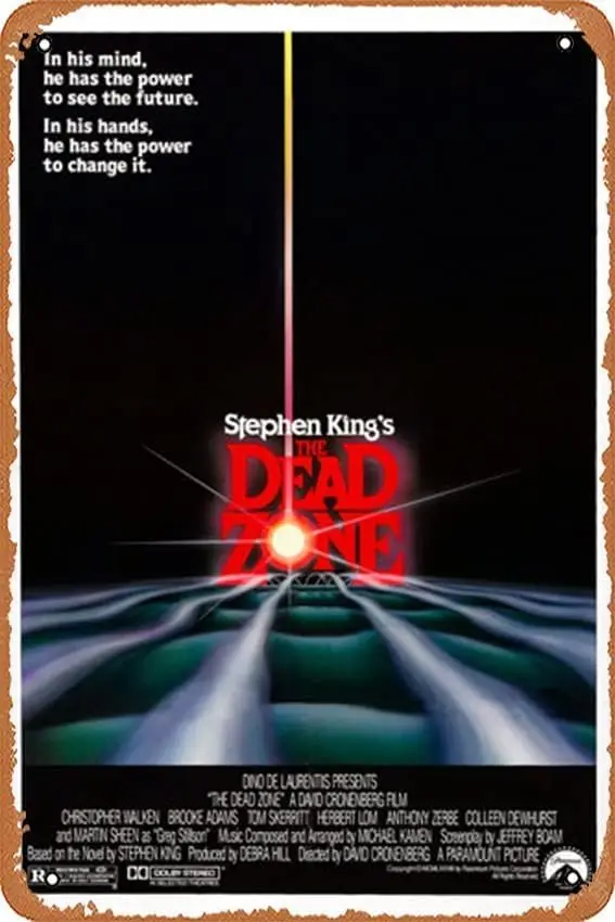 Металлический жестяной плакат нандес из фильма мертвая зона Стефана Кинга