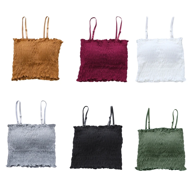 

All-match Summer Tank Tops Padded Stretchy Corset for Women Girl Beach Holiday