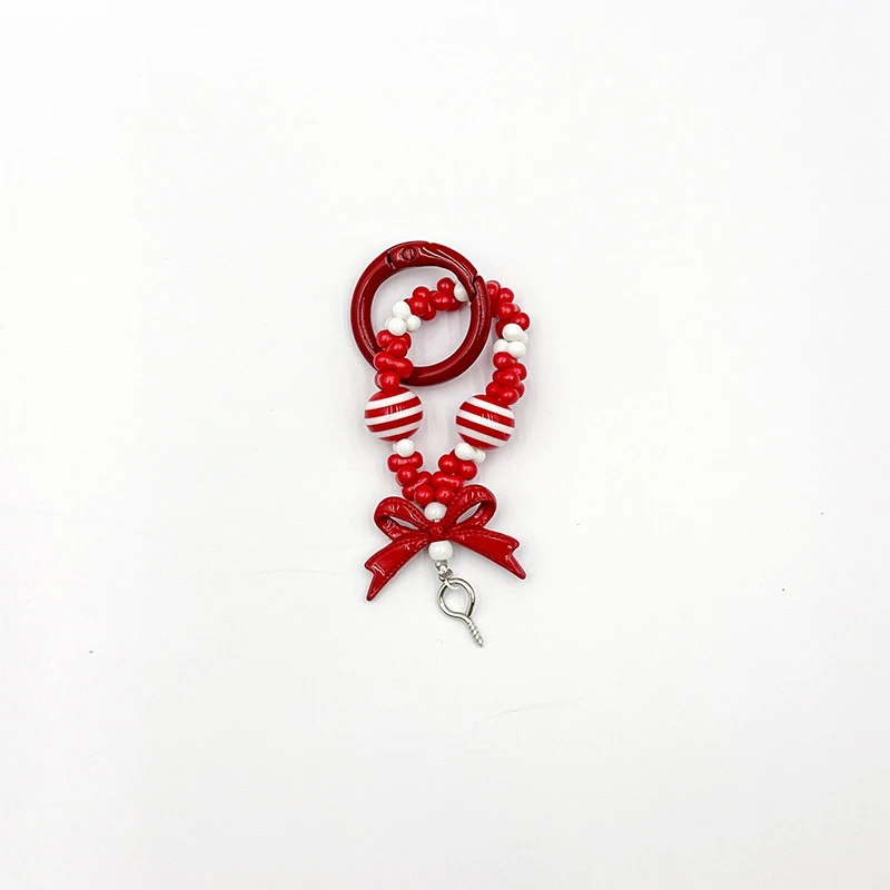 1 шт. красочная цепочка для телефона с бантом арахисовые бусины браслеты брелок