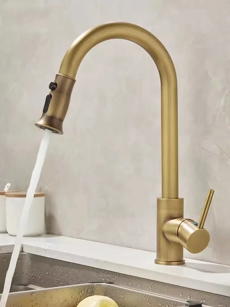 

Антикварный латунный смеситель для кухни Tuqiu