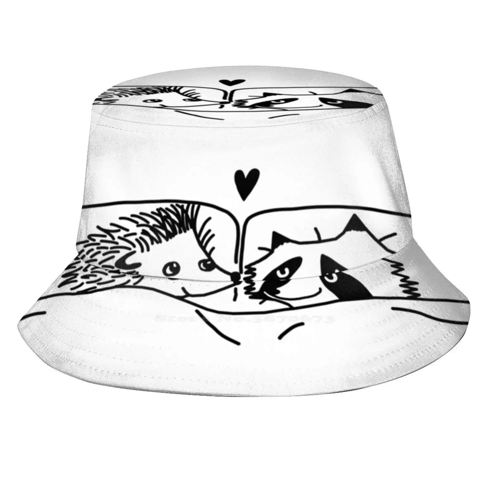 

Hedgehog And Raccoon Drawing Pattern Hats Outdoor Hat Sun Cap Skam France Skamfrance Elu Lucas X Eliott Lucas Lallemant Eliott
