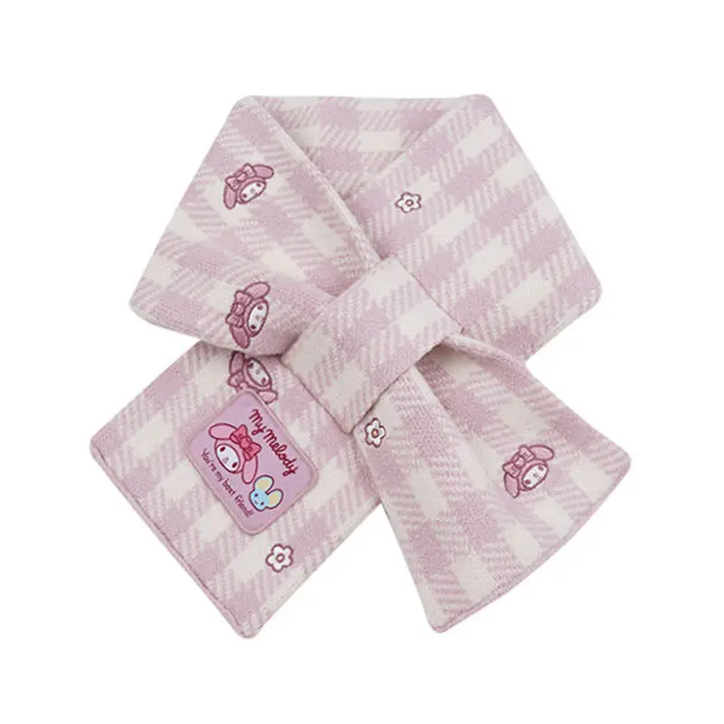

Sanrio My Melody Kuromi Cinnamoroll Scarf Girl Winter Short Sweet Student School Winter Scarf for Children Apparel Accessories