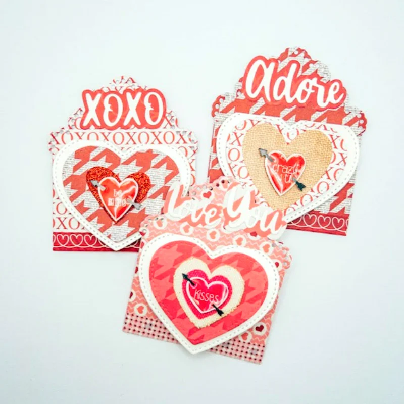 Мини зубчатый конверт металлические Вырубные штампы для сделай сам скрапбукинг