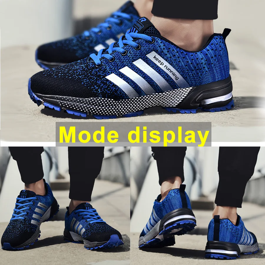 JIEMIAO Men Runing Shoes High Quality Outdoor Light Breathable Casual Couple Jogging Sport Shoes Male Sneakers Plus Size 35-48