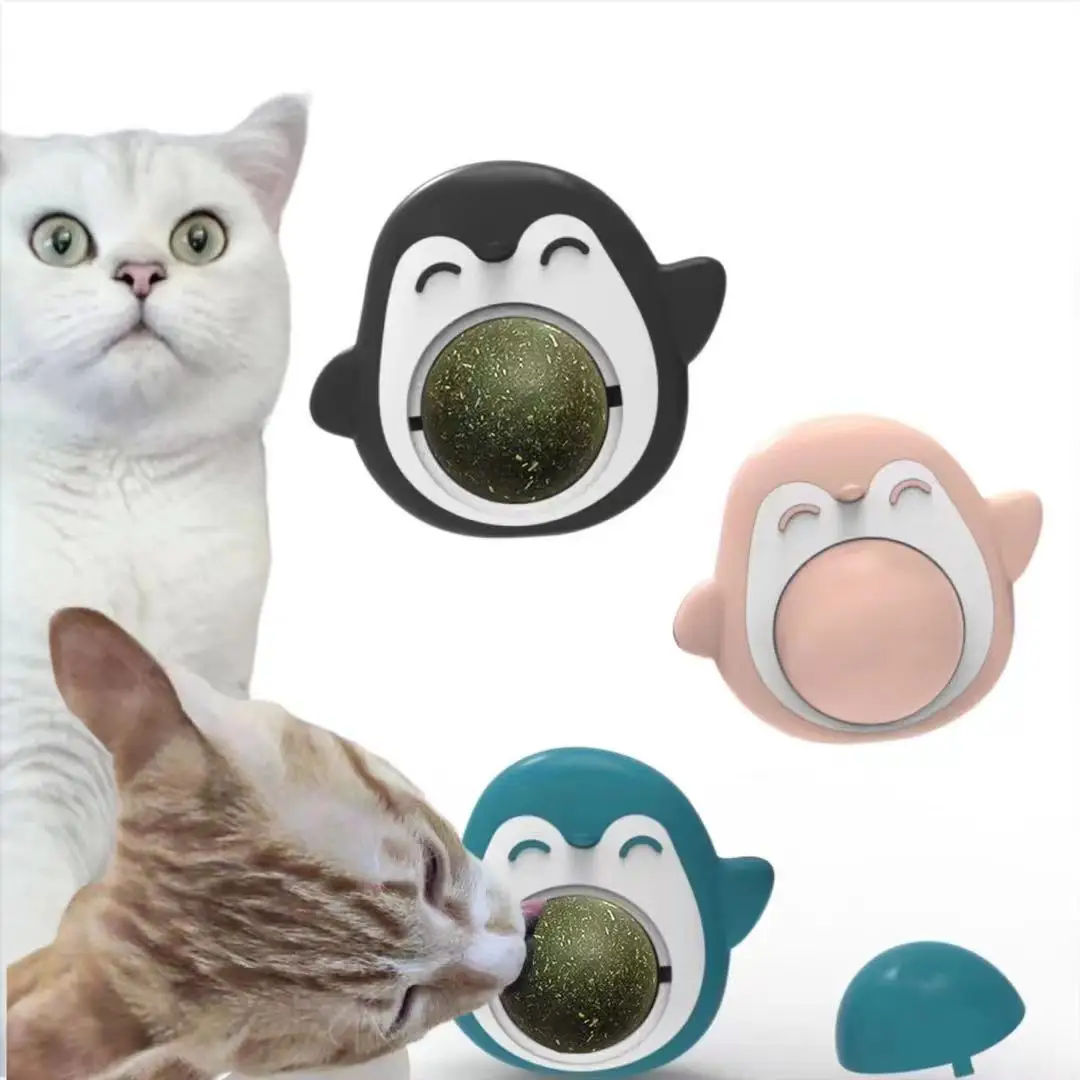 

3cm Natural Catnip Cat Wall Stick-on Ball Toy Treats Healthy Natural Removes Hair Balls to Promote Digestion Cat Grass Snack Pet