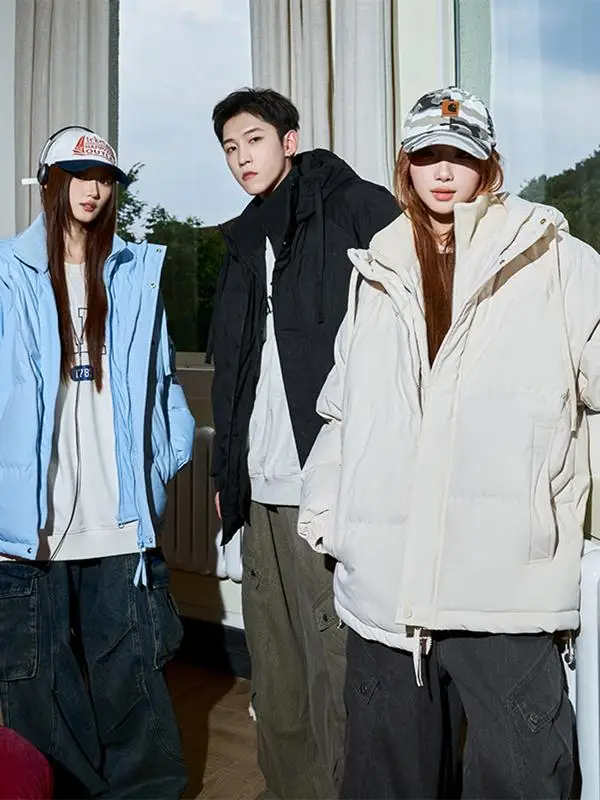 Wassup Fake Двухсекционная куртка на хлопковой подкладке для мужчин и женщин зима 2024