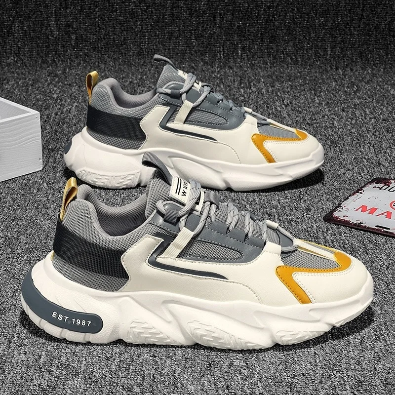 

Trendy Sports Shoes for Men Lightweight Running Shoes Breathable Casual Footwear Non-slip Comfortable Sneakers Plus Size