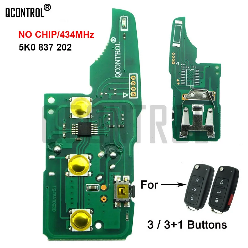 

Пульт дистанционного управления QCONTROL для 5K0837202/5FA010180-00 для Beetle/Caddy/Eos/Golf/Jetta/Polo/Scirocco/Tiguan/Touran/UP VW/VolksWagen