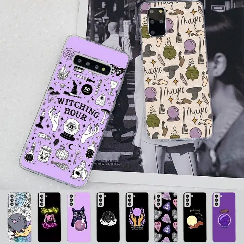 Хэллоуин волшебный хрустальный шар чехол для телефона Samsung S21 A10 Redmi Note 7 9 Huawei P30Pro