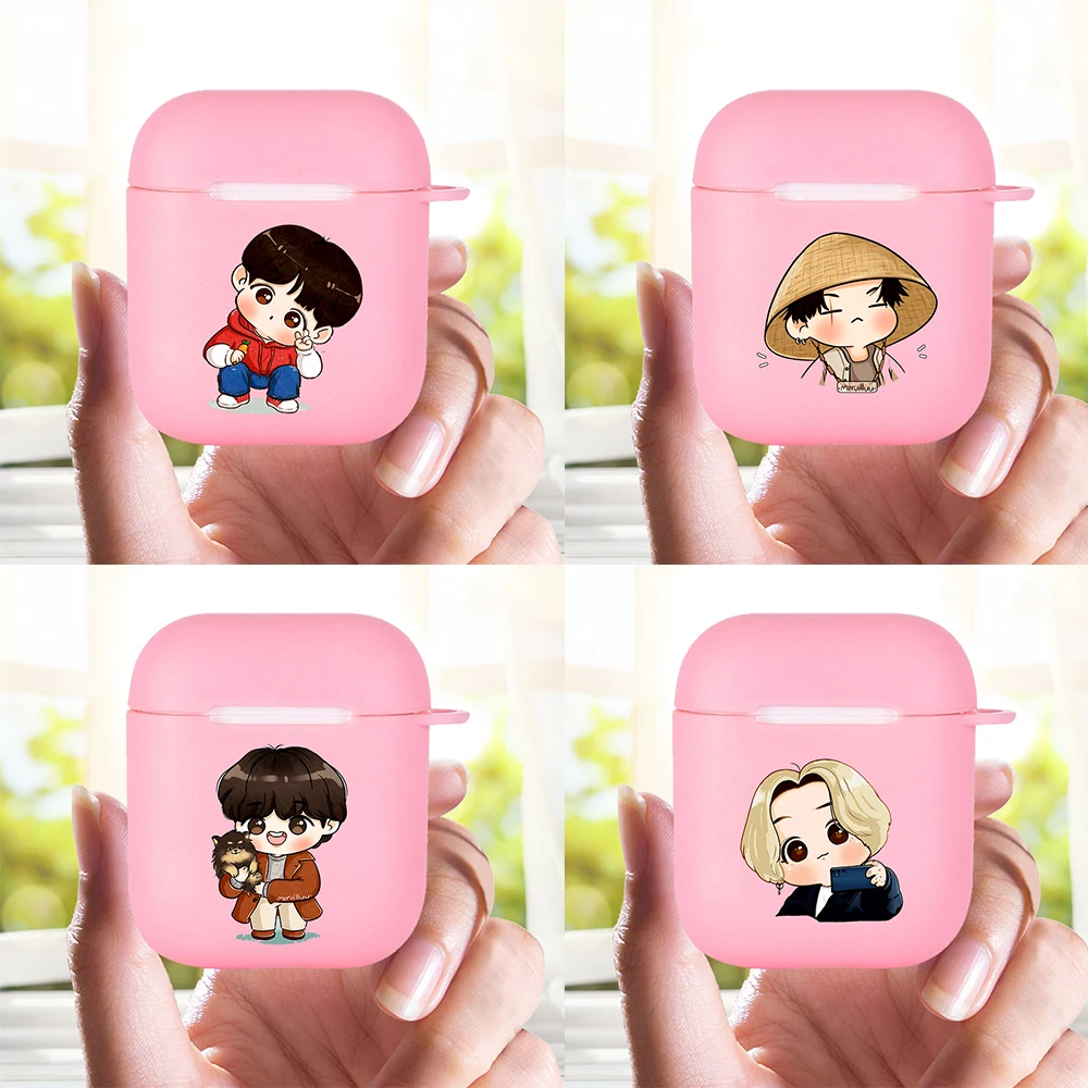 

Agust D Suga King Silicone Cover For Apple Airpods Pro Sticker Bluetooth Cases Earphone Accessories For Apple Airpods 1 2 Case