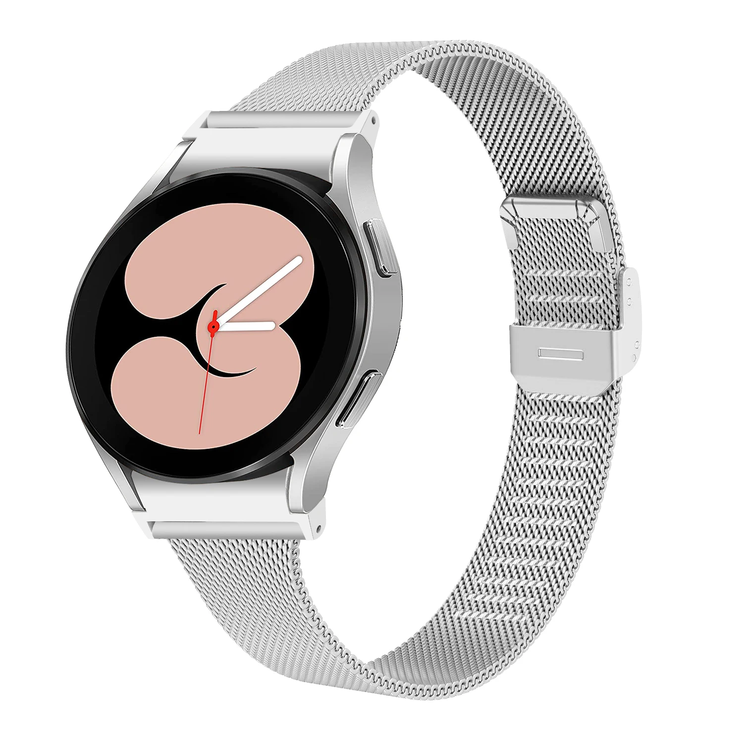 

Stainless Men women Band for watch4 seamless T-shaped buckle milan Quartz Round Case Fashion CasualBand Dial Accessories