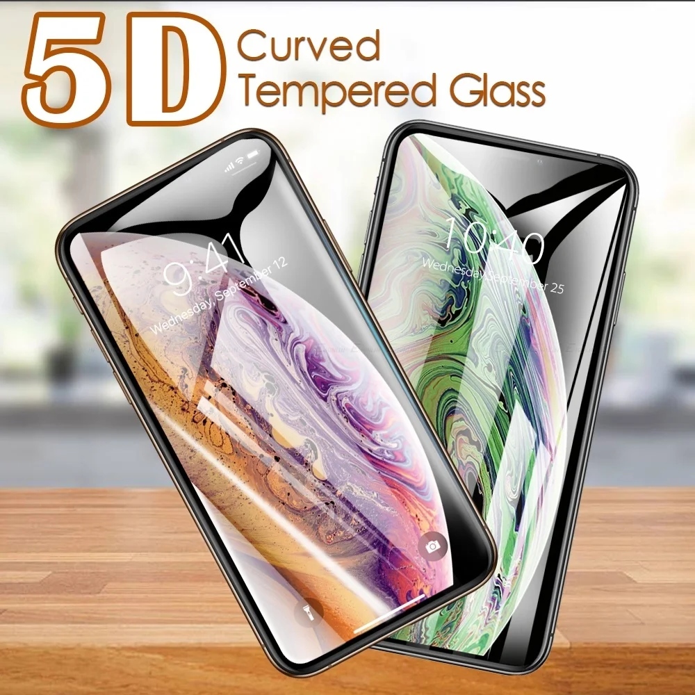 

5D изогнутый край Полное покрытие закаленное стекло Защита экрана для iPhone 8 7 6 6s Plus усиленная защитная пленка