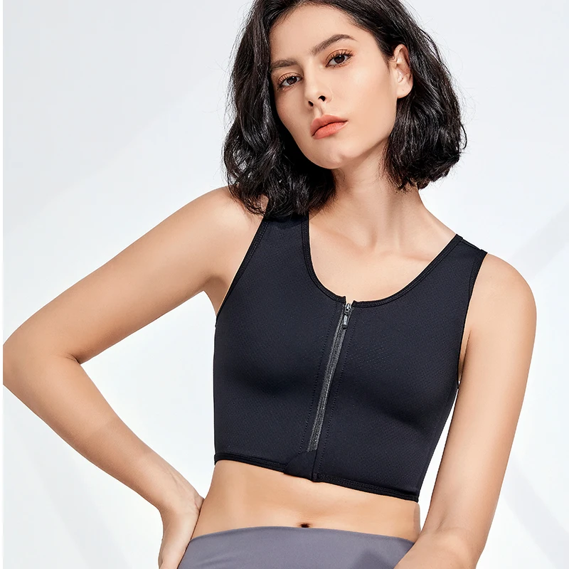 

Central Zipper Trans Binder FTM Binder Tank Top Transboy Chest Binder Flat Lesbian