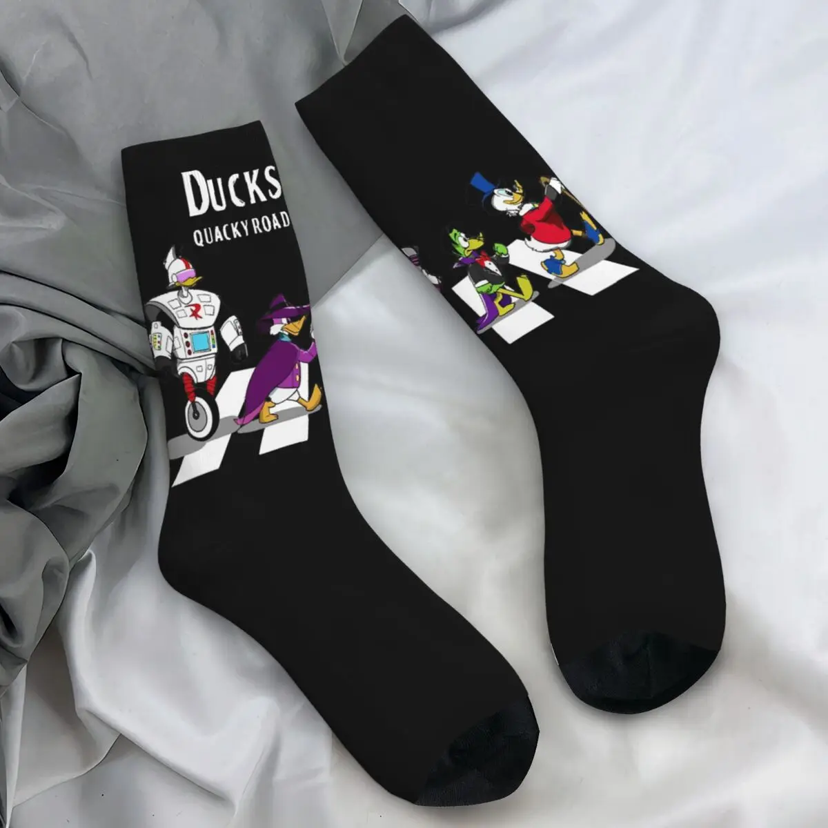 Мужские носки Count Duckula quacky road Чулки Зимняя мода Носки высокого качества
