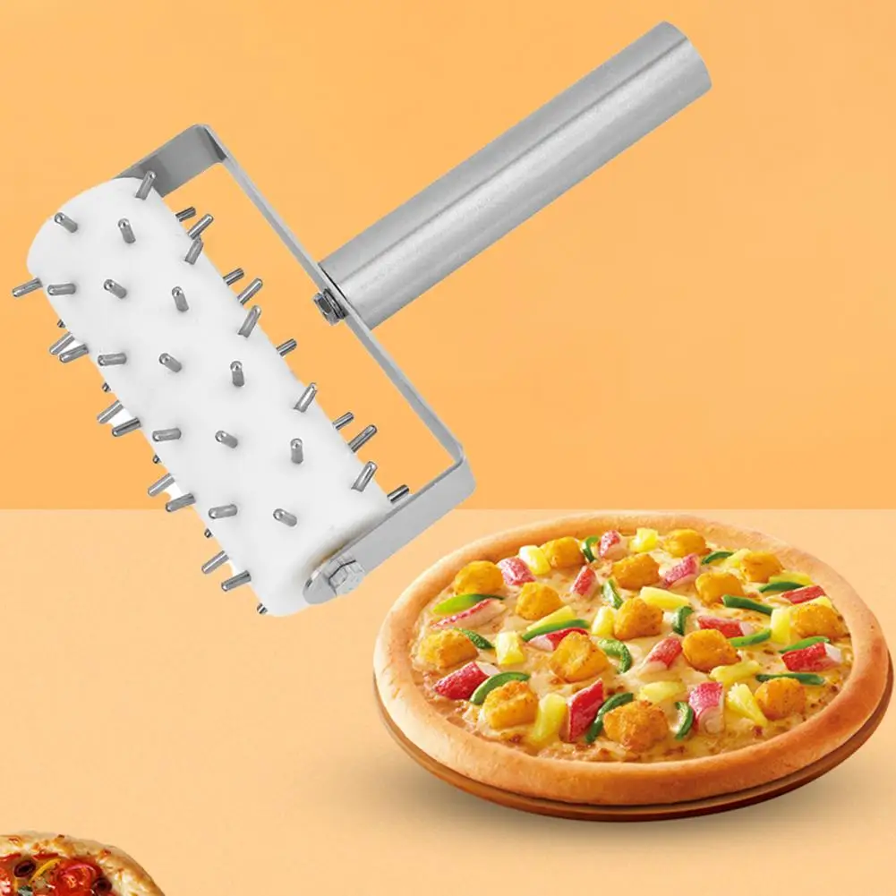 

Прочный дырокол для пиццы, полноразмерная игла для пиццы, ролик с шипами для приготовления теста для пиццы, аксессуары для изготовления отв...