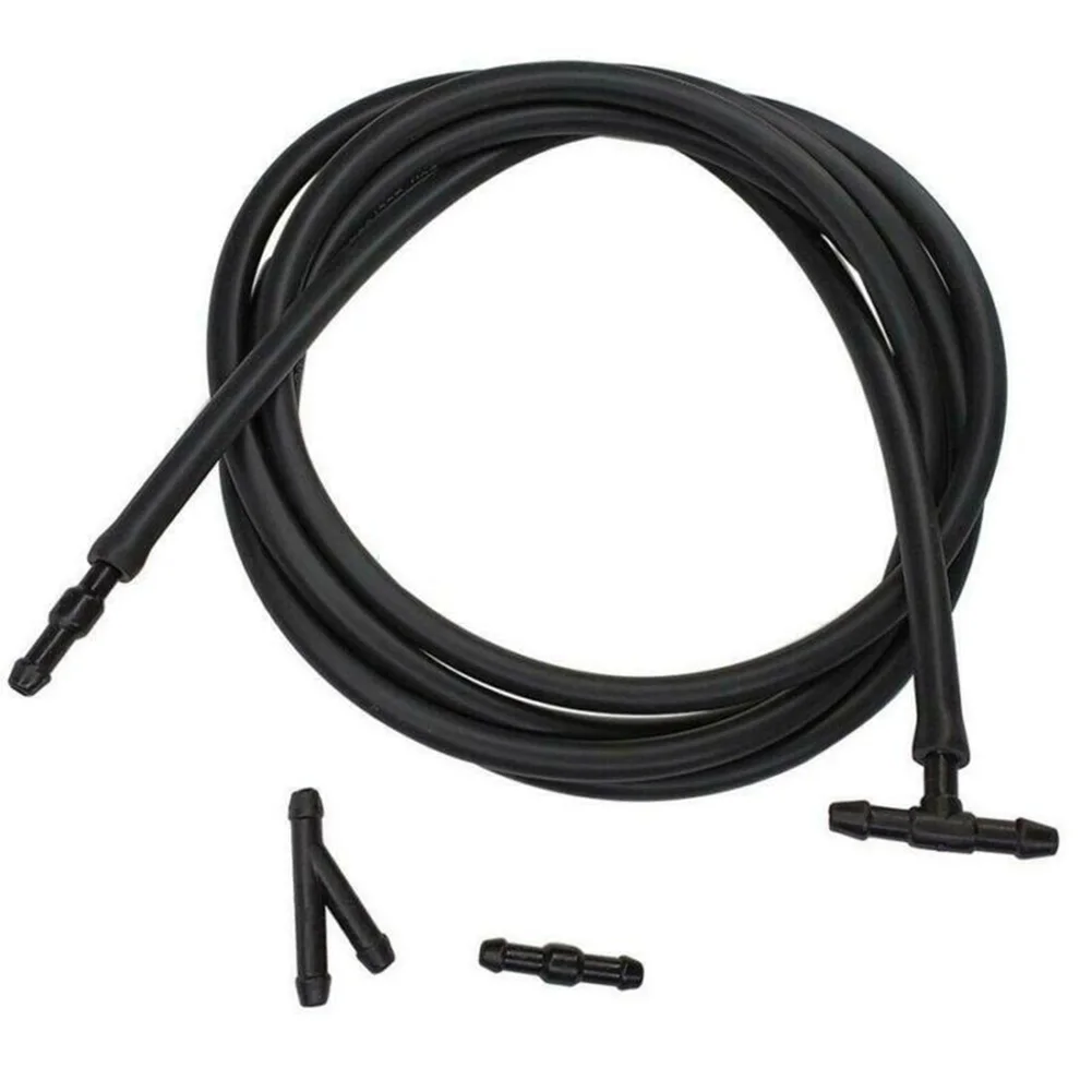 

Nozzle Pump Hose Spray Hose Washer Windshield Wiper With Connector ABS Plastic+Rubber Quality