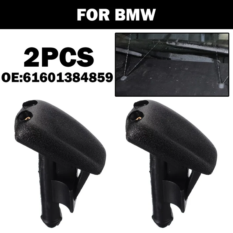 2pcs Car Front Nozzle Windshield Wiper Washer Spray 61601384859 For BMW E46 3 Series E36 316/318/320/323/325 Z3 E90 E60 |