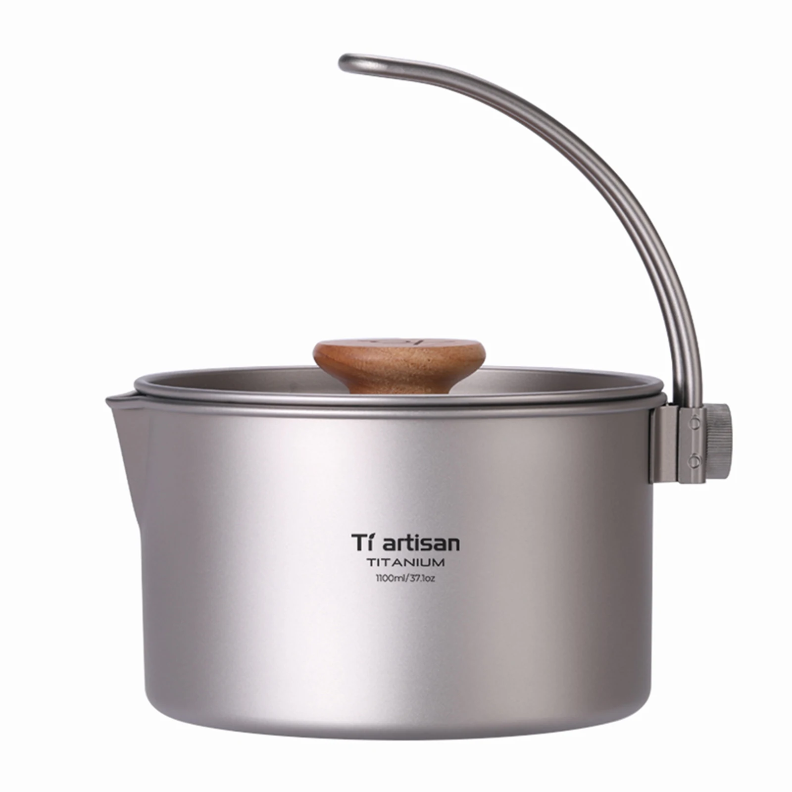 

Rust-Proof Anti-Corrosive Hanging Pot 1.1L 1100ml Camping Pot Dismantling Picnic Cookware With Detachable Handle