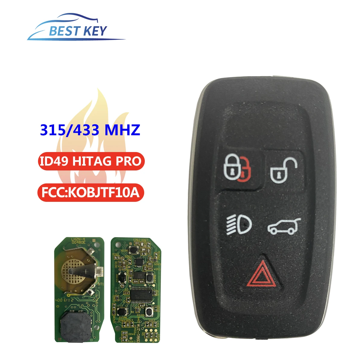 

Лучший ключ 315 434 МГц ID49 БЕСКЛЮЧЕВОЙ автомобильный пульт дистанционного управления для Land Rover LR2 LR4 Range Rover Evoque Sport kпортуtf10a Smart Control