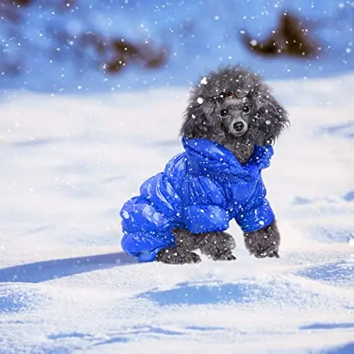 

Dog Puppy Winter Coats Waterproof Windproof Dog Jacket Warm Fleece Padded Pet Clothes for Chihuahua Teddy Poodles Pomeranian
