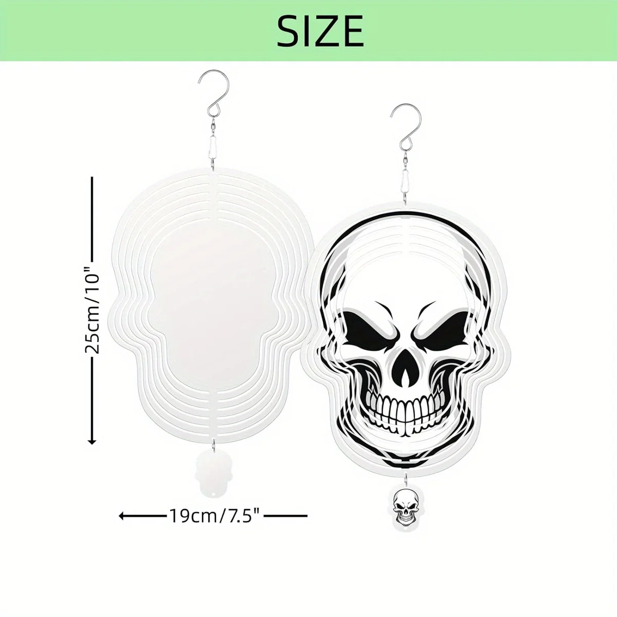 10-дюймовая сублимационная печатная пластина в форме черепа 3D алюминиевое