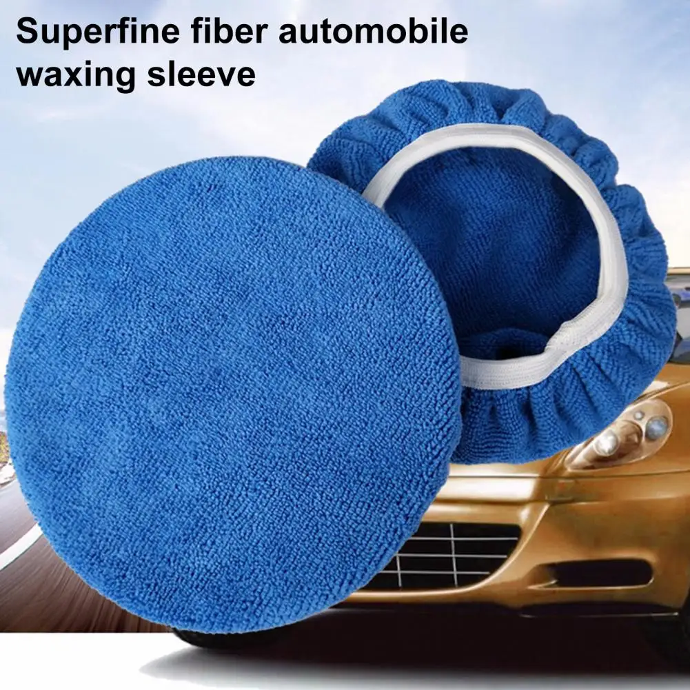 

Polishing Bonnet Protective Elastic Microfiber Polisher Waxing Pad Cover Car Wash Accessories