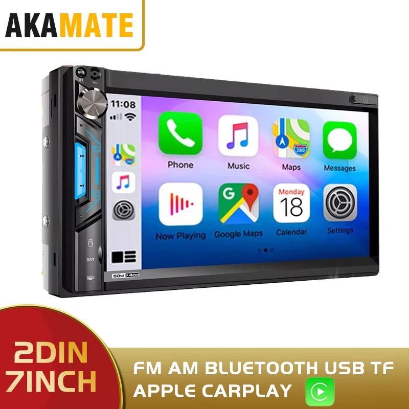 

Universal Car Radio MP3 Player MP5 Player Bluetooth FM Apple Carplay Car Radio Stereo Car AudioTouchscreen For 2din Car Stereo