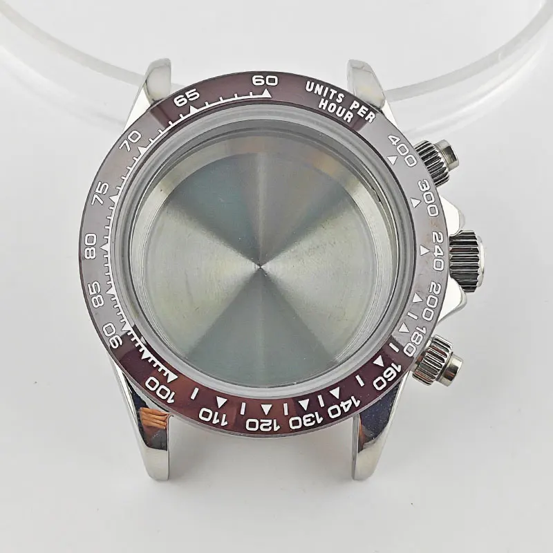 Корпус VK63 39 5 мм кварцевые часы с хронографом индивидуальный логотип циферблат