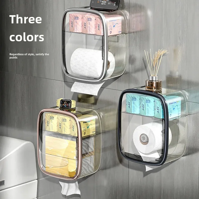 Роскошная легкая коробка для салфеток ванной комнаты магнитный