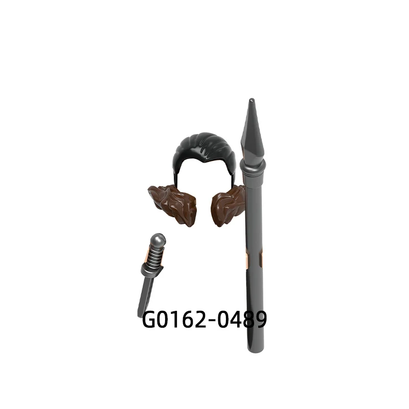 Экшн-фигурки копье крыло осьминог оружие брюки детали для волос модель блоков