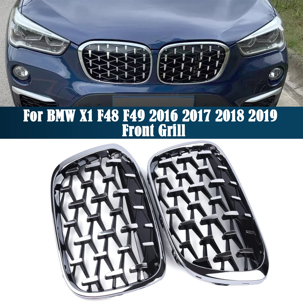 

Решетки для переднего бампера BMW X1 F48 F49 2016 2017 2018 2019