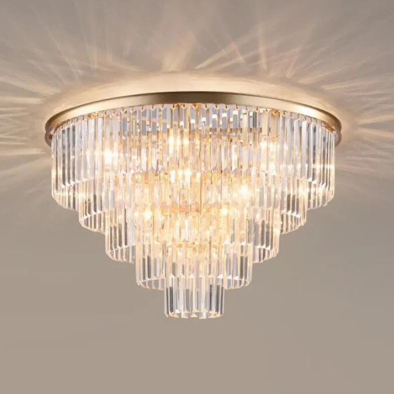 

Modern Vintage Ceiling light Crystal Flush Ceiling Mounted Light Bedroom lights for Home Hotel Decoration