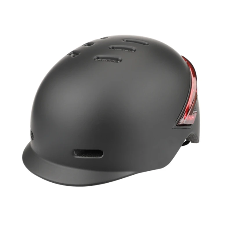 

Cycling Helmet With Remote Control USB Charging Strobe Led Light Road Bike Helmet For Men For Electric Scooter
