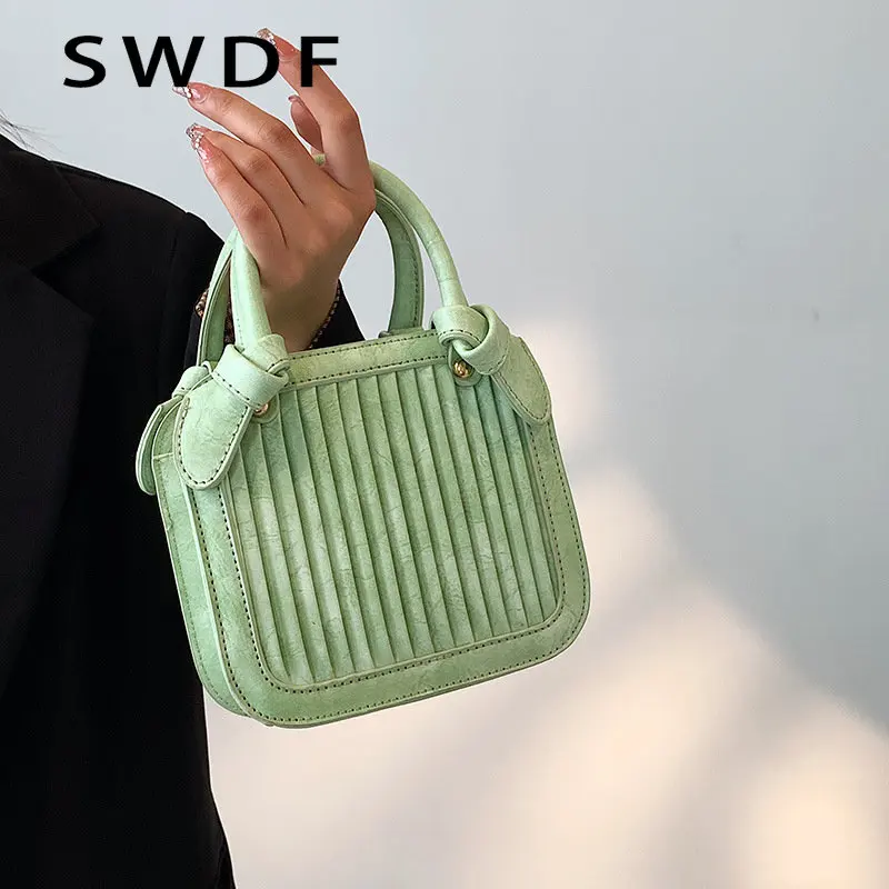 

Сумка на плечо SWDF женская с принтом, брендовая летняя сумочка кросс-боди, трендовая маленькая Фотосумка, модель 2022