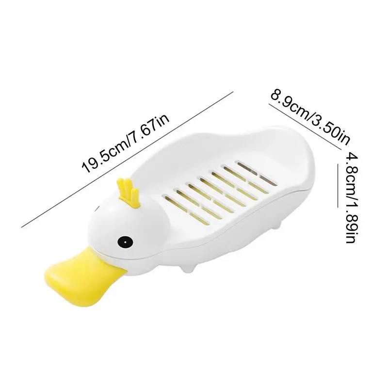 Милая мыльница мультяшный самосливающийся держатель для мыла душа портативный