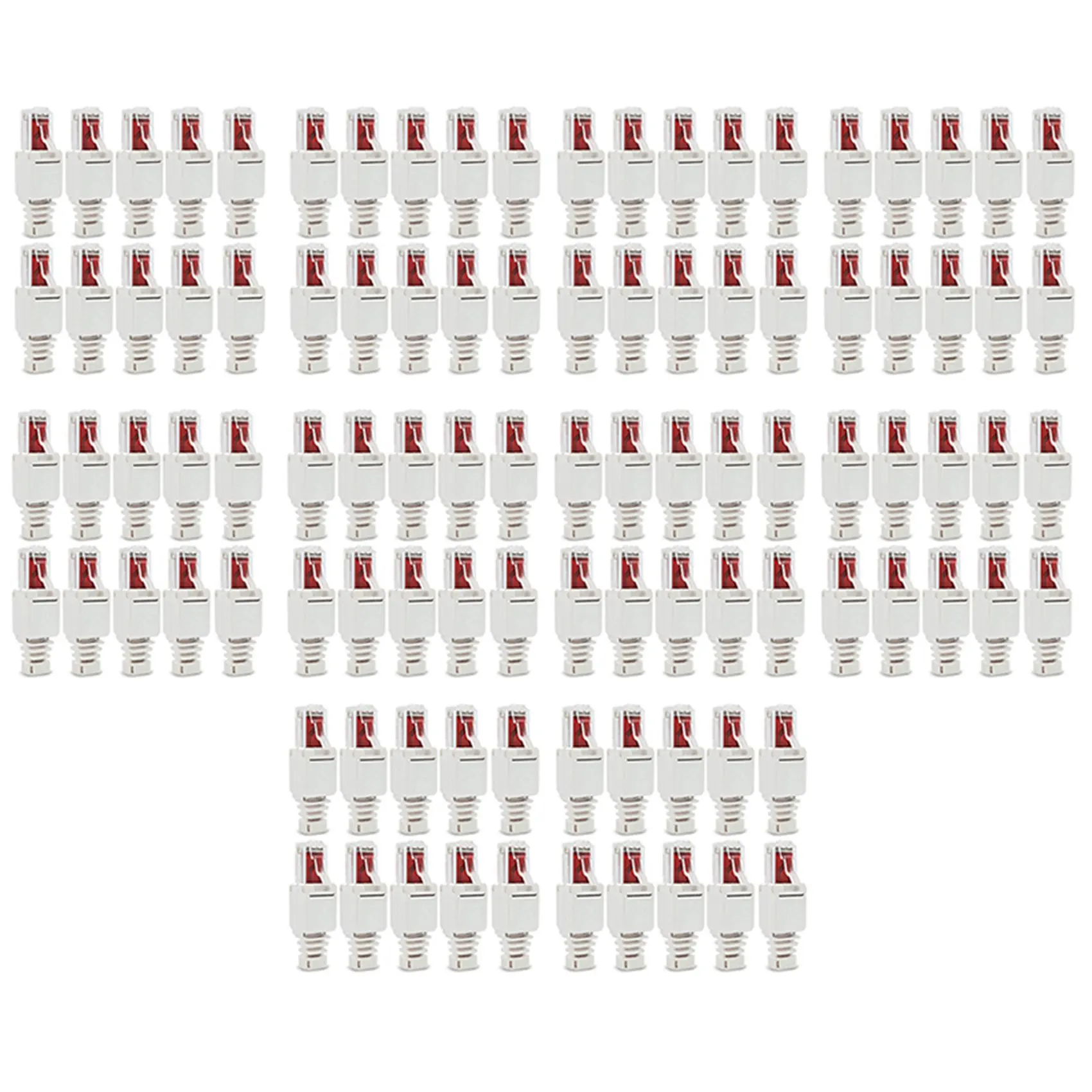 

100 X Network Connectors Tool-Free RJ45 CAT6 LAN UTP Cable Plug Without Tools Cat5 Cat7 Installation Cable Patch Cable