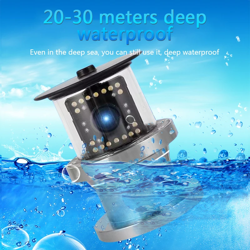 Fish finder camera 360-degree rotation underwater automatic upright tumbler library fishing raft ice |