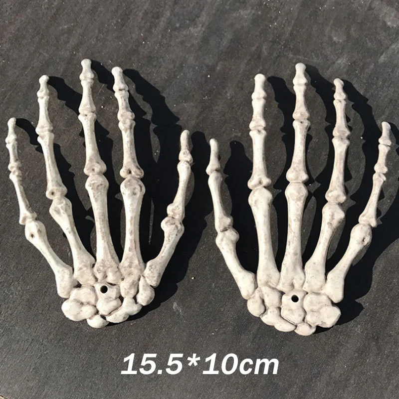 11 пар Хэллоуин скелет когти косплей реквизит Череп руки для Хэллоуина страшные